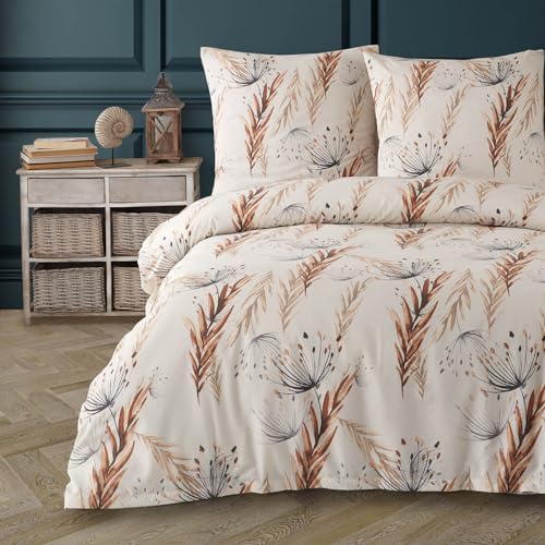 Buymax® Bettwäsche 155x220 80% Baumwolle, 20% Polyester 4-Teilig Bettbezug - Bettwäsche-Set 155 x 220cm mit 2 mal Kissenbezüge 80x80cm, ÖKO-TEX Baumwollmischung-Bettdeckenbezug mit Reißverschluss Buymax® Bettwäsche 155x220 80% Baumwolle, 20% Polyester 4-Teilig Bettbezug - Bettwäsche-Set 155 x 220cm mit 2 mal Kissenbezüge 80x80cm, ÖKO-TEX Baumwollmischung-Bettdeckenbezug mit Reißverschluss von Buymax