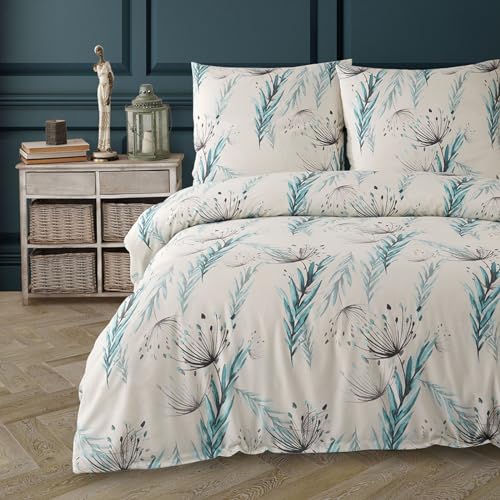 Buymax® Bettwäsche 200x200 80% Baumwolle, 20% Polyester 3-Teilig Bettbezug - Bettwäsche Set 200 x 200cm mit 2 mal Kissenbezüge 80x80cm, ÖKO-TEX Baumwollmischung-Bettdeckenbezug mit Reißverschluss von Buymax