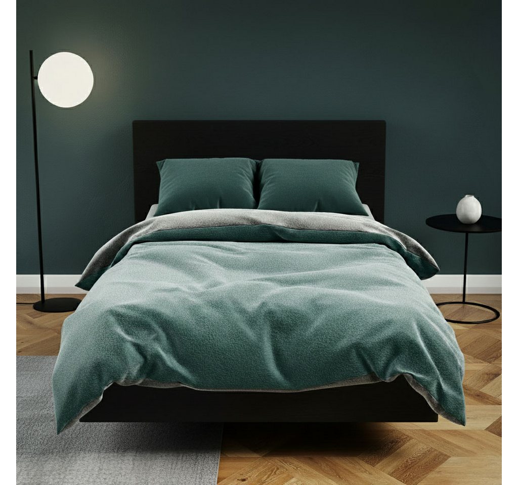 Buymax Bettwäsche Teddy Plüsch Bettbezug Set, Teddy, 2 teilig, 155x220 cm, Bettwäsche kuschelig warm für Winter, uni, Wendebettwäsche von Buymax