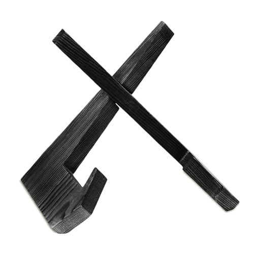 Buyongwant Tellerständer für Display, 16,5 cm Bilderrahmen, Holz, für Kochbuch, dekorative Tischkunst-Staffeleien, Platte (schwarz) von Buyongwant