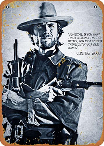 Buywell Geuuki Metall-Blechschild Clint Eastwood Classic Cowboy Retro Wanddekoration Garten Mann Höhle Cafés Büro Geschäft Pubs Club Metall Aluminium Schild Geschenk 20,3 x 30,5 cm Buywell Geuuki Metall-Blechschild Clint Eastwood Classic Cowboy Retro Wanddekoration Garten Mann Höhle Cafés Büro Geschäft Pubs Club Metall Aluminium Schild Geschenk 20,3 x 30,5 cm von Buywell