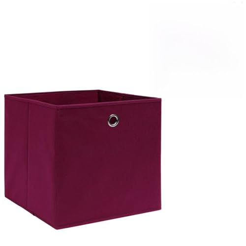 Buzaza Aufbewahrungsboxen 4 STK. Vliesstoff 28x28x28 cm Dunkelrot Aufbewahrungsbox Klein Stapelbox von Buzaza