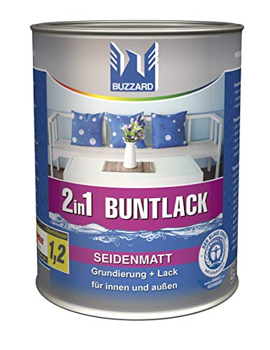 Buzzard Buntlack 750 ml/seidenmatt Farbe RAL 6005 (Moosgrün) von Buzzard