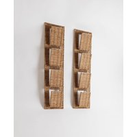 2 Vintage Rattan Magazine Racks - Mid Century Design Italy 1980S Decorative Storage For Magazines Newspaper Rack Gift Idea 2 Vintage Rattan Magazine Racks - Mid Century Design Italy 1980S Decorative Storage For Magazines Newspaper Rack Gift Idea von BuzziGang