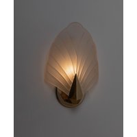 Vintage Murano Glass Wall Lamp - Shell Shape Glass, Golden Metal Design Italy 1970S Decorative Lamp, Art, Elegant Gift Idea Vintage Murano Glass Wall Lamp - Shell Shape Glass, Golden Metal Design Italy 1970S Decorative Lamp, Art, Elegant Gift Idea von BuzziGang