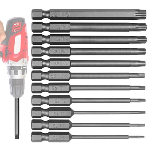 11 Stück Torx Schraubendreher Set Torx Lang Magnetische Schraubendreher Bits Kit t 6-T40 Torx Schraubendreher Bit Set Torx Bit Satz Lang Magnetisch Elektrische Torx Bits Satz Werkzeuge 11 Stück Torx Schraubendreher Set Torx Lang Magnetische Schraubendreher Bits Kit t 6-T40 Torx Schraubendreher Bit Set Torx Bit Satz Lang Magnetisch Elektrische Torx Bits Satz Werkzeuge von Bvizyelck