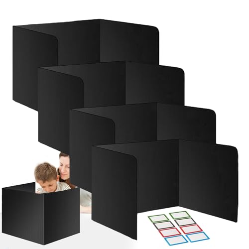 4 Stück Trennwand Für Schreibtisch Tragbarer Sichtschutz Schreibtisch Faltbare Tischtrennwand Sichtschutzbretter Für Schülerschreibtische Tragbarer Schreibtischteiler Stark Und Für Schule, Büro 4 Stück Trennwand Für Schreibtisch Tragbarer Sichtschutz Schreibtisch Faltbare Tischtrennwand Sichtschutzbretter Für Schülerschreibtische Tragbarer Schreibtischteiler Stark Und Für Schule, Büro von Bvizyelck