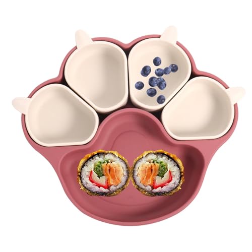 Baby Teller Silikon Babygeschirr Rutschfest Baby Teller Schüssel Mit Saugnäpfen Silikon Baby Teller Mit Saugnapf BPA-Frei Unterteilt Kinderteller Set Baby Geschirr, Spülmaschinen Und Mikrowellen Baby Teller Silikon Babygeschirr Rutschfest Baby Teller Schüssel Mit Saugnäpfen Silikon Baby Teller Mit Saugnapf BPA-Frei Unterteilt Kinderteller Set Baby Geschirr, Spülmaschinen Und Mikrowellen von Bvizyelck