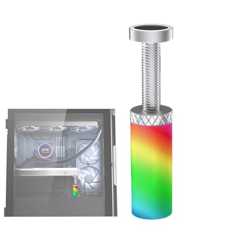 Bvizyelck ARGB-Grafikkartenunterstützung, vertikaler Grafikkartenhalter - Anti-Sag-Halterung, Halterung, 5 V, 3-polig | Höhenverstellbarer Anti-Sag-Halter aus Aluminiumlegierung mit LED-Leuchten für von Bvizyelck