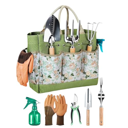 Bvizyelck Garten Handwerkzeug Set - Robustes Gartenwerkzeug Für Beet & Feld,Bodenauflockerung Pflanzzubehör, Manueller Unkrautentferner Für Gärtner von Bvizyelck