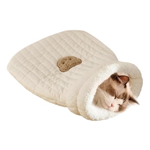 Bvizyelck Haustier-Kuschelzone, Wärmekissen-Sack für Haustiermatten | Katzenbetthöhle, Katzenbetten, weiches und waschbares Design,Leicht zugänglicher Katzenschlafsack mit niedlichem Bärenmuster für Bvizyelck Haustier-Kuschelzone, Wärmekissen-Sack für Haustiermatten | Katzenbetthöhle, Katzenbetten, weiches und waschbares Design,Leicht zugänglicher Katzenschlafsack mit niedlichem Bärenmuster für von Bvizyelck