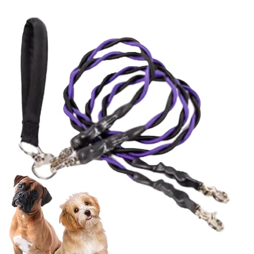 Bvizyelck Hundeführleine - Doppelte Gassi-Leine für Hunde,Robustes strapazierfähiges Hundezubehör für Outdoor-Aktivitäten wie Park Training Spaziergänge mit sicherer Ausführung und Zerrfestigkeit Bvizyelck Hundeführleine - Doppelte Gassi-Leine für Hunde,Robustes strapazierfähiges Hundezubehör für Outdoor-Aktivitäten wie Park Training Spaziergänge mit sicherer Ausführung und Zerrfestigkeit von Bvizyelck
