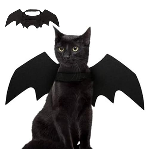 Bvizyelck Katzen Flügel | Katzenflügel Hundekostüm Halloween - Fell Kostüm Verkleidungsspaß Tierkleidung Für Kleinhunde Und Katzen Partyzubehör von Bvizyelck