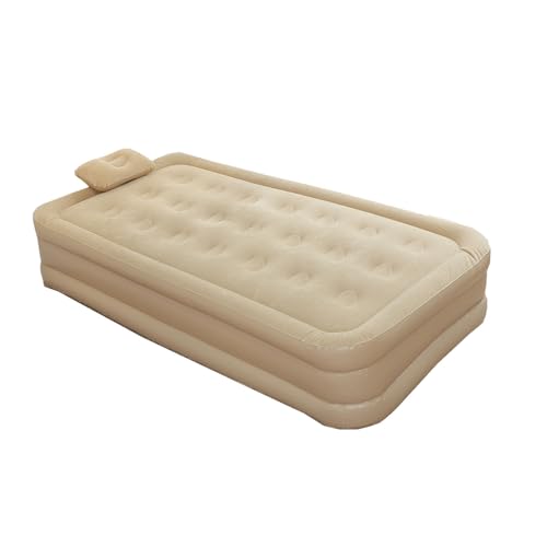 Bvizyelck Luftmatratze, Zwei Luftbett mit eingebauter Pumpe | Camping aufblasen Matratzenbett Twin eingebaute Pumpe,Automatisches Blasen tragbares Falten -Schlafpad zum Wandern von Bvizyelck