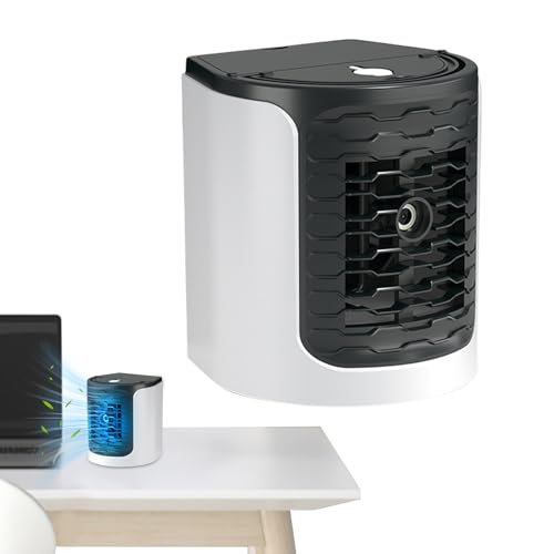 Bvizyelck Persönlicher Klimakühler - Persönliche Klimaanlage Mit Kühlfunktion Für Büro Zuhause Und Auto | Akkubetriebene Kühleinheit Mit Nachtlicht Für Innenräume Und Draußen Im Sommer Bvizyelck Persönlicher Klimakühler - Persönliche Klimaanlage Mit Kühlfunktion Für Büro Zuhause Und Auto | Akkubetriebene Kühleinheit Mit Nachtlicht Für Innenräume Und Draußen Im Sommer von Bvizyelck