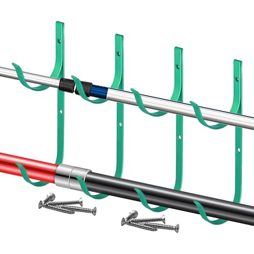 Bvizyelck Robuster Pools Skimmer Halter - Robuster Zaunhaken für Schläuche,Hochbelastbare Halterung für Kescher, Bürsten, Schläuche und Teleskopstangen von Bvizyelck
