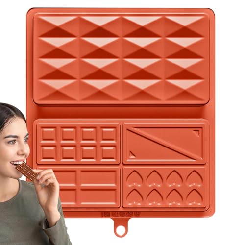 Bvizyelck Silicone Backformen | Antihaft Schokoriegel Form Küchenbackzubehör - Snack Dessert Formen Für Haushalt Café Bäckerei Restaurant Hotel Apartment von Bvizyelck