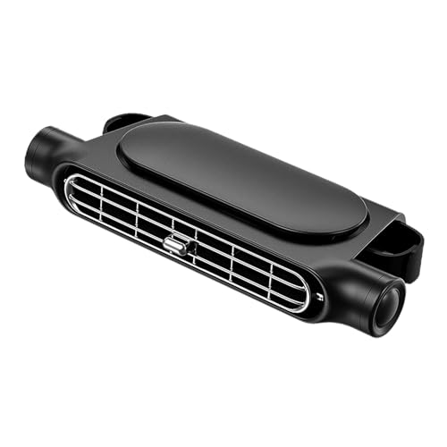 Bvizyelck Ventilator für Autositz, tragbarer Ventilator für Auto | USB-betriebener Autoventilator mit doppelter Turbine, Auto-Kopfstützenventilator | Verstellbarer Rücksitz-Autoventilator, kühlende von Bvizyelck