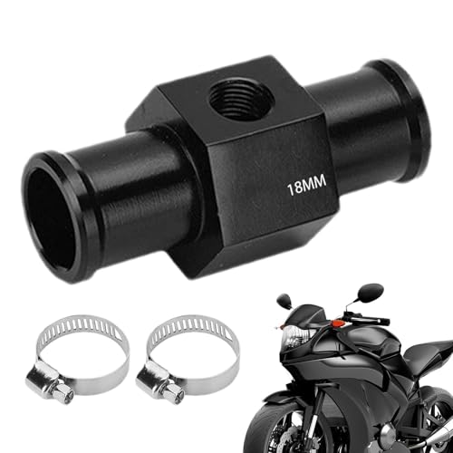 Bvizyelck Wassertemperaturmesser, Temperaturanzeige, Verbindungsrohr, Sensoranzeige, Kühlerschlauch-Adapter | Messgeräteadapter - Wassertemperatur-Verbindungsrohr aus hochdichter Aluminiumlegierung, Bvizyelck Wassertemperaturmesser, Temperaturanzeige, Verbindungsrohr, Sensoranzeige, Kühlerschlauch-Adapter | Messgeräteadapter - Wassertemperatur-Verbindungsrohr aus hochdichter Aluminiumlegierung, von Bvizyelck