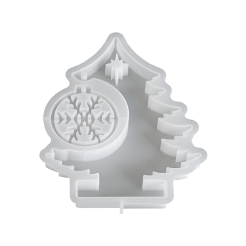 Bvizyelck Weihnachtsformen | Weihnachtsbaum Schneeflocke Kerzenformen Silikon | Bastelset Für Gips Seife Heimation | Kamin Tisch Weihnachtsfeier von Bvizyelck