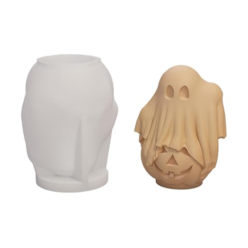 Halloween Geist Kerzenform Silikon Silikonformen Kürbiss Halloween Silikonform Halloween Totenkopf Kerzenform Silikon Epoxy Gießform Halloween Deko Kerzenformen Zum Gießen Für Kerzen, Seife von Bvizyelck