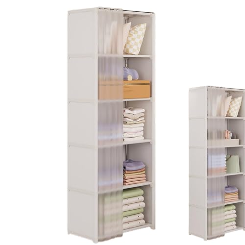 Kleiderschrank Stoffschrank Für Schlafzimmer Faltschrank Stabil Kleiderschrank Stoffkleiderschrank Mit Regalen Offener Kleiderschrank Faltbarer Kleiderschrank Kleiderständer Für Kleidung, Taschen von Bvizyelck