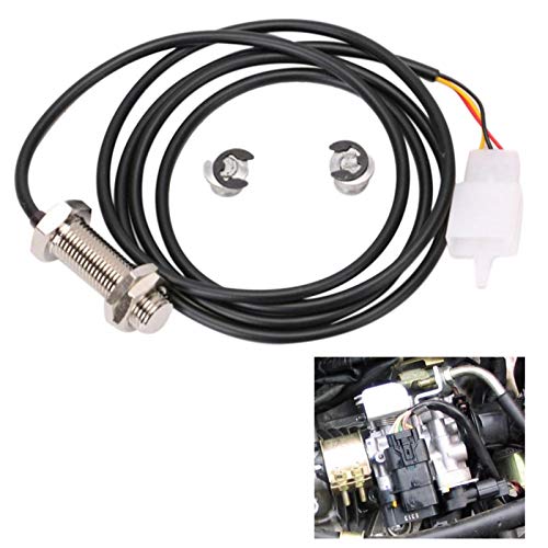 Bvizyelck Motorrad Tacho Sensor Kabel, Digital Tachometer Kilometerzähler Sensor Kabel mit 2 Magneten, Beschichtetes Motorrad Tachowelle von Bvizyelck