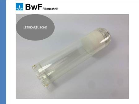 IHRE WAHL BwF Kartusche f. Wasserfilter Filtergehäuse 10" Osmose Umkehrosmose Wasser Filter Brunnen Regenwasser Trinkwasser Zisterne Filteranlage (BwF Leerkartusche (Befüllbar)) von BwF