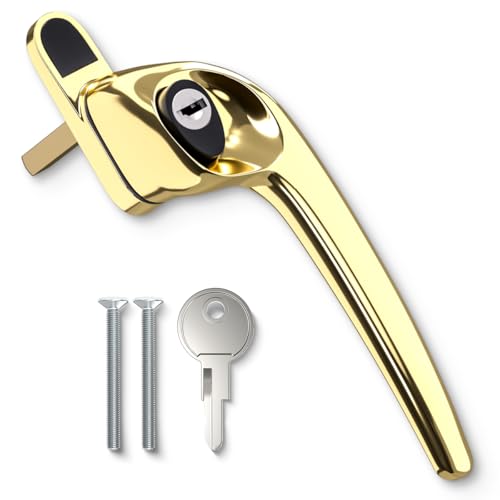 Bwintech 1 x Offset-Fenstergriff aus PVC-Zink, für rechte Hand, 43 mm Spindel für Innen- und Außenbereich, UPVC-Fenster Bwintech 1 x Offset-Fenstergriff aus PVC-Zink, für rechte Hand, 43 mm Spindel für Innen- und Außenbereich, UPVC-Fenster von Bwintech