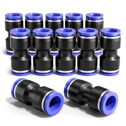 Bwintech 12 Stück 4mm gerader pneumatischer Steckanschluss, 2 Wege Kunststoff Schnellverschluss PU Luftleitungsadapter… Bwintech 12 Stück 4mm gerader pneumatischer Steckanschluss, 2 Wege Kunststoff Schnellverschluss PU Luftleitungsadapter… von Bwintech