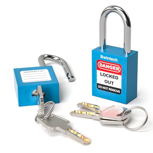 Bwintech 2 Stück 38MM verschlüsselt verschiedene blau Sicherheitsvorhängeschloss Lockout Tagout Schloss für Lock Out Tag Out Stationen und Geräte Bwintech 2 Stück 38MM verschlüsselt verschiedene blau Sicherheitsvorhängeschloss Lockout Tagout Schloss für Lock Out Tag Out Stationen und Geräte von Bwintech