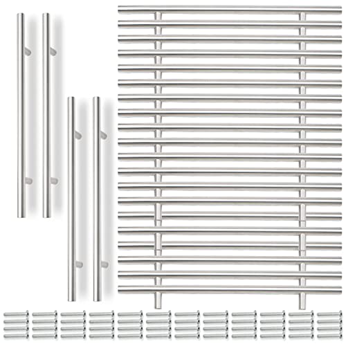 Bwintech 24 Pcs 300MM (192MM Loch Center) gebürstetes Nickel Schrank Pull Griffe Küche T Bar Griffe, Edelstahl, Ideal für Schrank, Schublade, Schrank von Bwintech