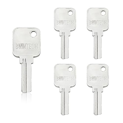 Bwintech 5 Stück Dimple Schlüsselrohling passend für Bwintech Marke 70mm and 70mm plus Cylinder Lock Only von Bwintech