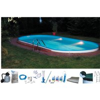my POOL BWT Ovalpool "PREMIUM mit blauer Innenfolie", (Komplett-Set, 10 tlg.), Höhe 120 cm, in verschiedenen Größen von My Pool Bwt