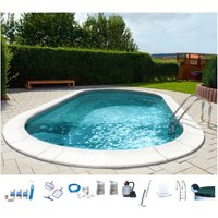 my POOL BWT Ovalpool "PREMIUM mit grauer Innenfolie", (Komplett-Set, 10 tlg.), Höhe 150 cm, in verschiedenen Größen von My Pool Bwt