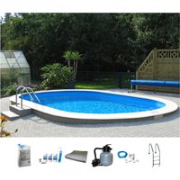 my POOL BWT Ovalpool "PREMIUM mit blauer Innenfolie", (Komplett-Set, 7 tlg.), Höhe 120 cm, in verschiedenen Größen von My Pool Bwt