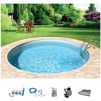 my POOL BWT Rundpool "mit sandfarbener Folie für den Karibik Look", (Set, 6 tlg.), Höhe 150 cm, in versch. Größen verfügbar von My Pool Bwt