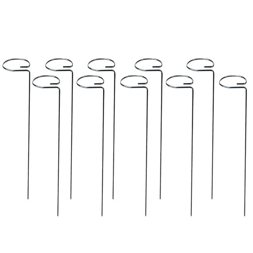 40cm Pflanzenstütze Klein Staudenhalter Strauchstütze Stahl Gerade Stäbe, Spiralförmige Stäbe, Klettergerüst Grüner Ständer Blumentopf Klettern Pergola Metall Eisen Garten Haltepfahl (10A) von Bxjinkele