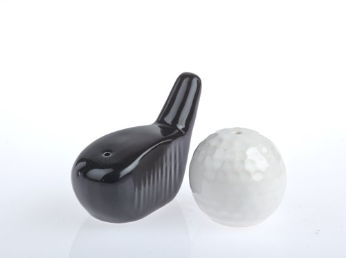By-Bers Taiga & Wutz - Golfschläger und -Ball in s/w die wohl süßesten Salzstreuer der Welt von By-Bers