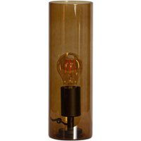 Beistelllampe Rauchglas Metall E27 30 cm hoch in Cognac Beistelllampe Rauchglas Metall E27 30 cm hoch in Cognac von By Rydéns