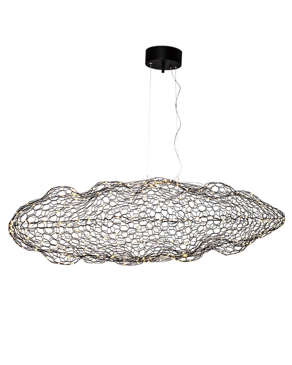 By Rydens Hayden LED Hängeleuchte matt schwarz 1900lm >80 Ra 2700K warmweiss dimmbar 50x115x37cm von By Rydens