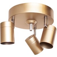Deckenspot 3-flammig GU10 Metall B: 20 cm in Gold klein Deckenspot 3-flammig GU10 Metall B: 20 cm in Gold klein von By Rydéns