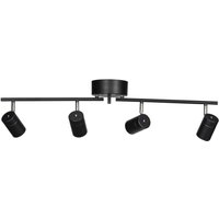 Deckenstrahler 4-flammig GU10 83 cm lang Schwarz Metall Deckenstrahler 4-flammig GU10 83 cm lang Schwarz Metall von By Rydéns