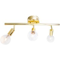 Deckenstrahler Metall 60 cm lang in Messing E27 3-flammig Deckenstrahler Metall 60 cm lang in Messing E27 3-flammig von By Rydéns