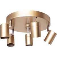 Deckenstrahler rund Ø 30 cm klein GU10 4-flammig in Gold von By Rydéns