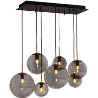 Hängelampe Metall Rauchglas 86 cm lang H: max. 120 cm E27 von By Rydéns