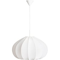 Hängeleuchte Stoff Metall E27 B: 60 cm H: max. 120 cm Weiß von By Rydéns