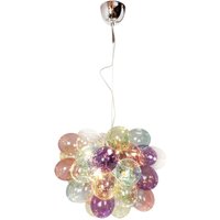 Pendelleuchte Bunt B: 50 cm H: max. 120 cm Glas Metall 8x G9 von By Rydéns