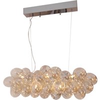 Pendelleuchte Esstisch B: 80 cm Metall Rauchglas 8x G9 von By Rydéns