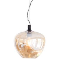 Pendelleuchte Rauchglas 28 cm breit E27 in Bernstein von By Rydéns